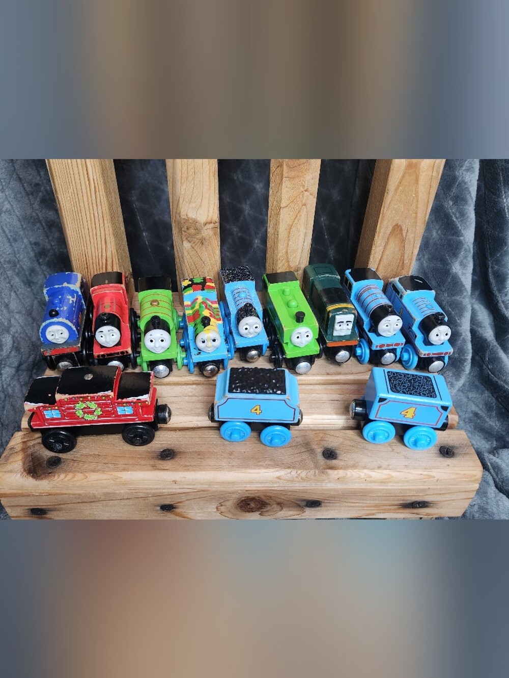 Thomas & Friends Wooden Train Lot of 12 Percy Paxton Wilbert Duck James Gordon